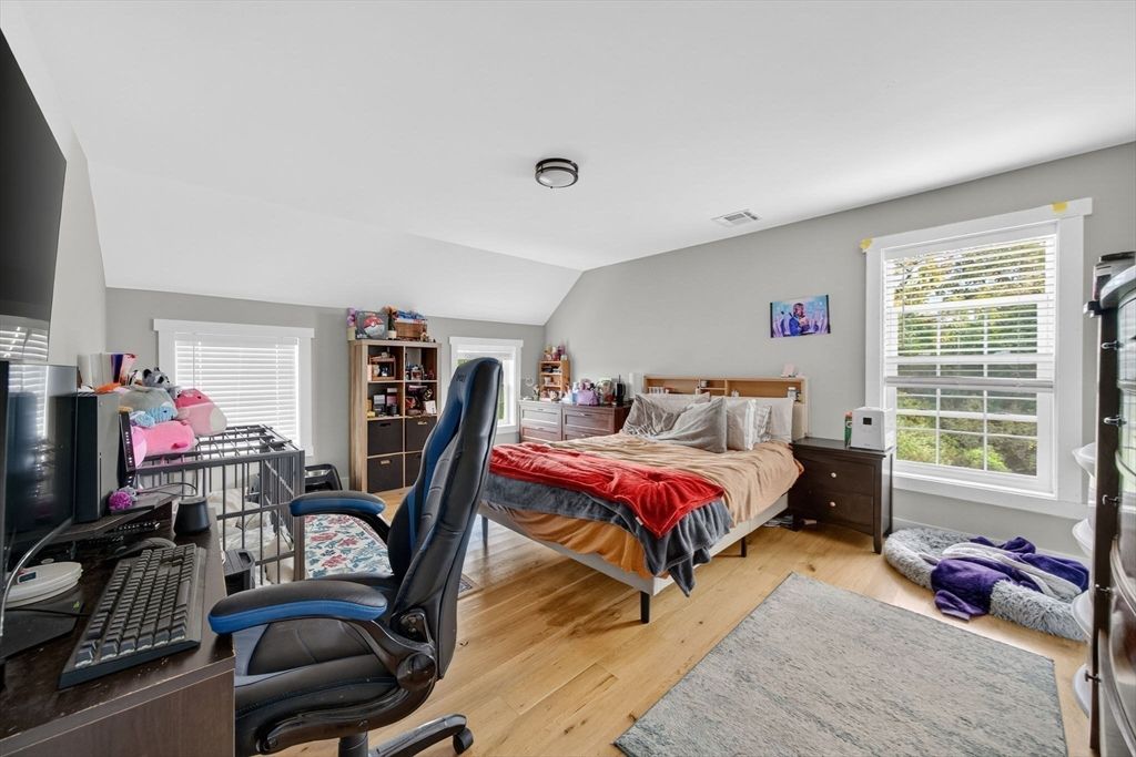 Bedroom, Home Office, Interior, Wood Texture Flooring