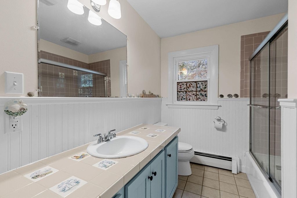 Bathroom, Glass Shower, Interior, Tile Countertops