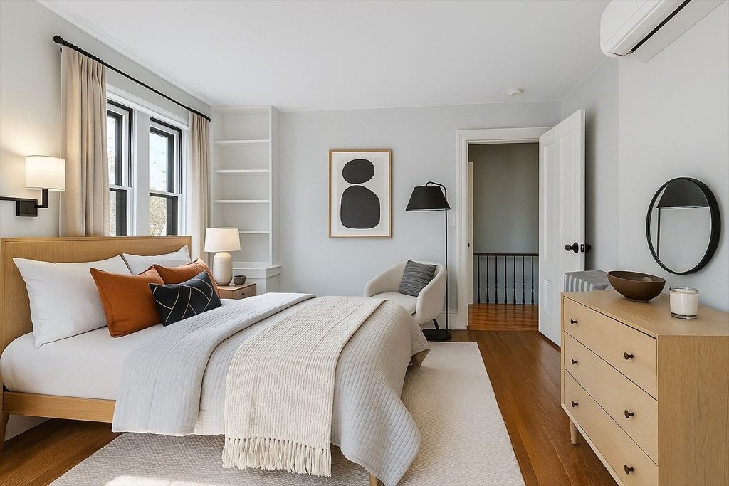 Bedroom, Interior, Wood Texture Flooring