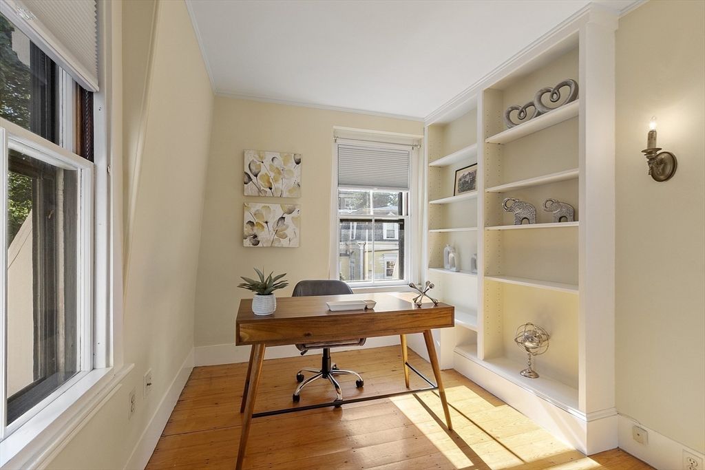 Home Office, Interior, Wood Texture Flooring