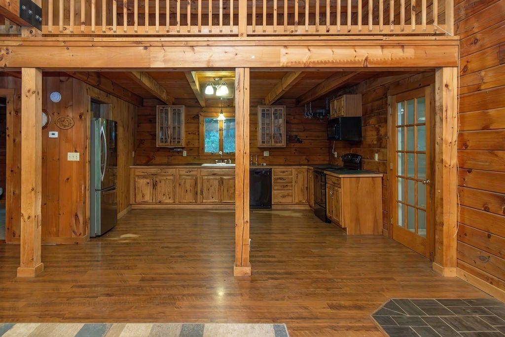 Interior, Kitchen, Wooden Beams, Wooden Ceilings, Wood Texture Flooring, Wooden Walls