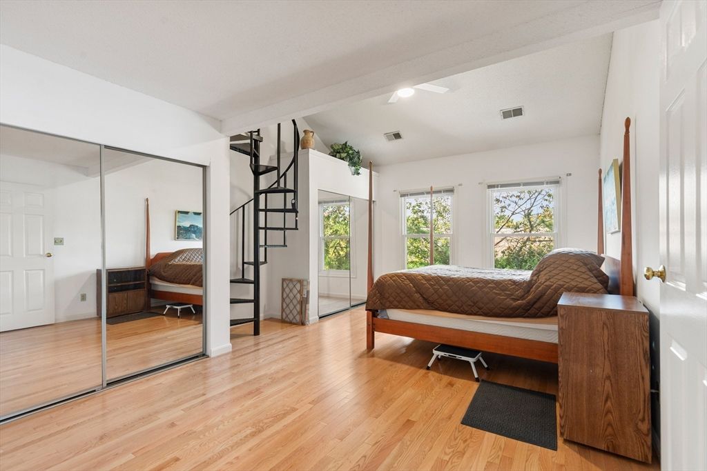Bedroom, Interior, Wood Texture Flooring