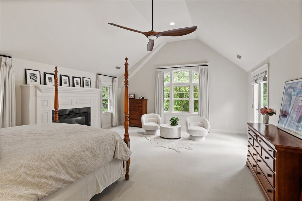 Bedroom, Fireplace, Interior, Recessed Lighting