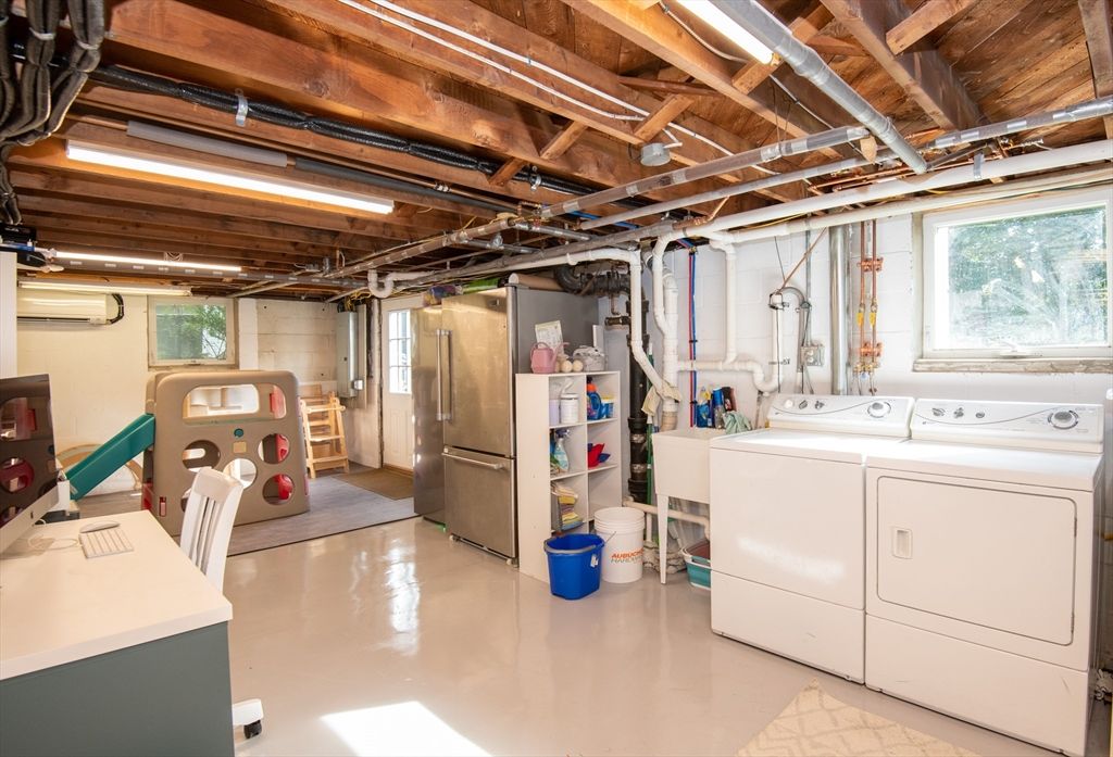 Interior, Utility Closets, Washer, Wooden Beams, Wooden Ceilings