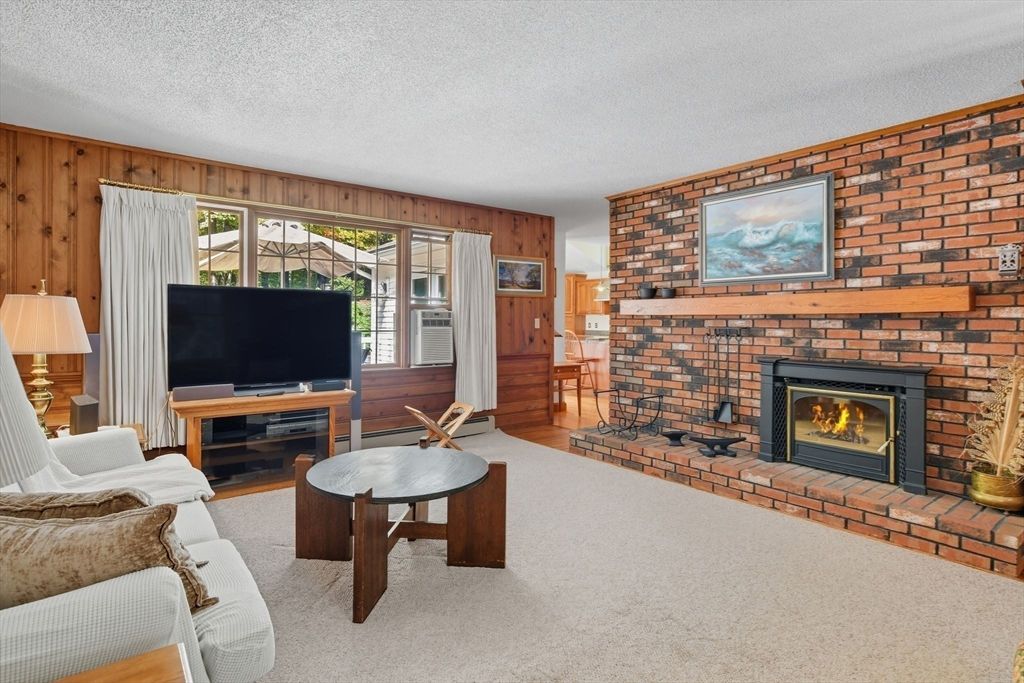 Fireplace, Interior, Stone Walls, Wooden Walls