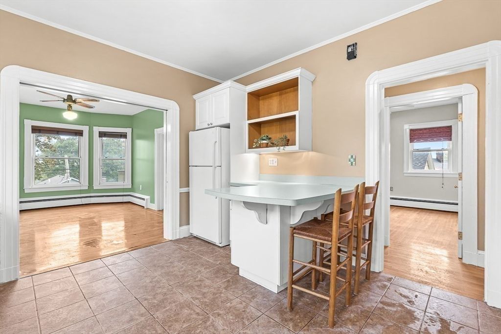 Interior, Kitchen, Wood Texture Flooring