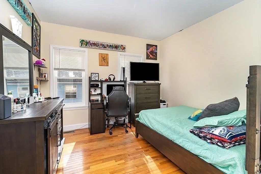 Bedroom, Home Office, Interior, Wood Texture Flooring