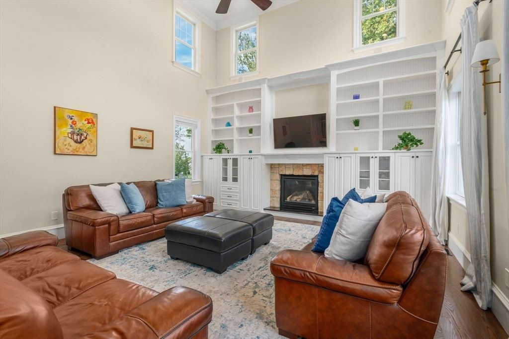 Fireplace, Interior, Living room, Wood Texture Flooring