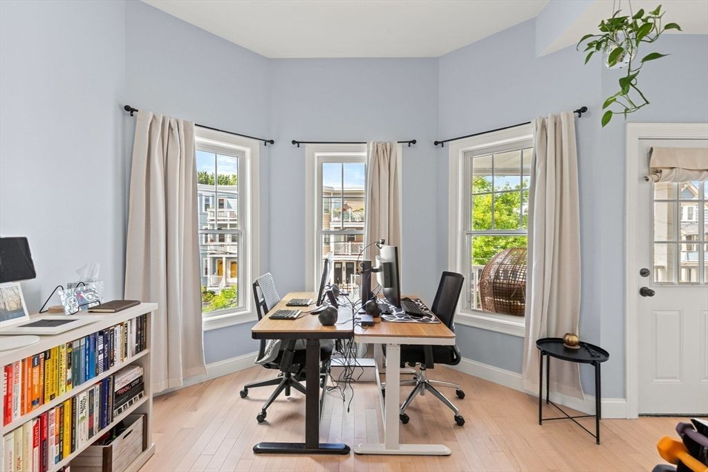Home Office, Interior, Wood Texture Flooring