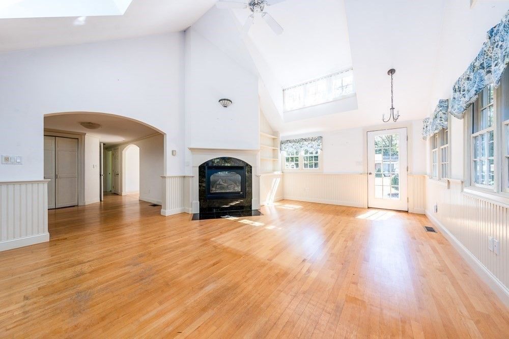 Empty room, Fireplace, Interior, Wood Texture Flooring