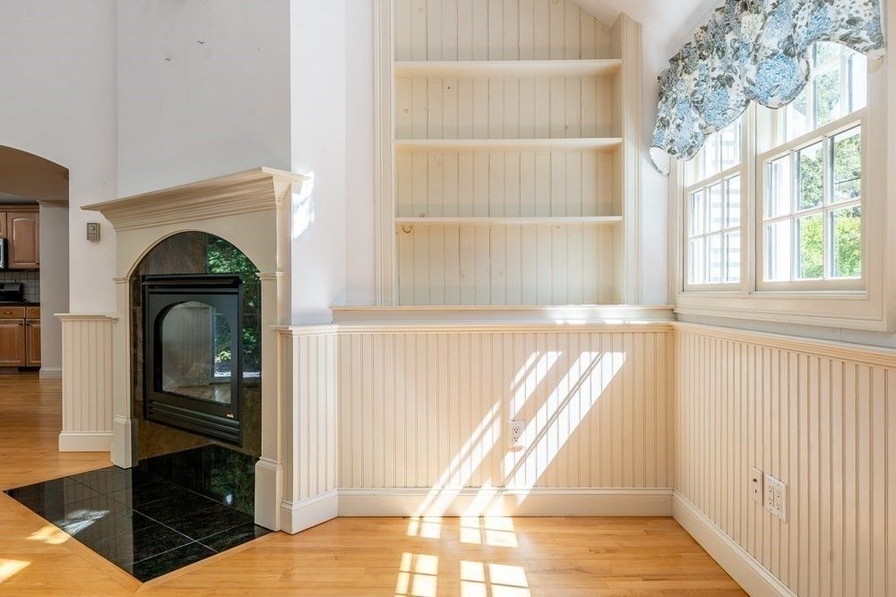 Fireplace, Interior, Wood Texture Flooring