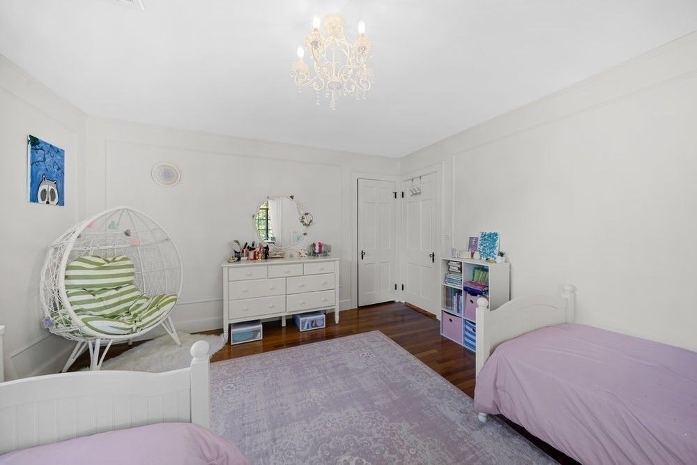 Bedroom, Chandelier, Interior, Wood Texture Flooring