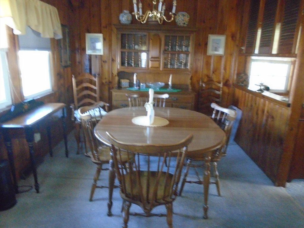 Chandelier, Dining room, Interior, Wooden Walls