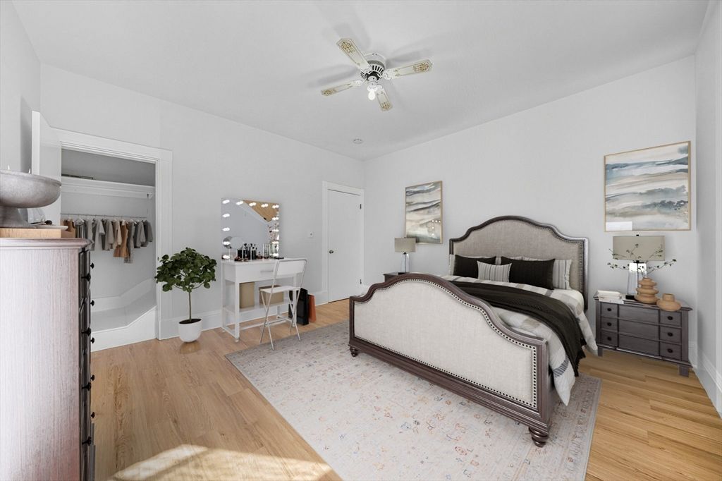 Bedroom, Interior, Wood Texture Flooring