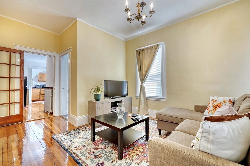 Chandelier, Interior, Living room, Wood Texture Flooring