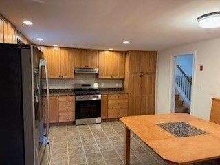 Interior, Kitchen, Recessed Lighting, Stainless Steel Appliances