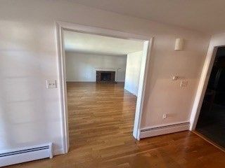 Empty room, Fireplace, Interior, Wood Texture Flooring