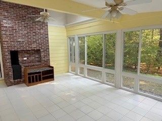 Interior, Stone Walls, Sun Room