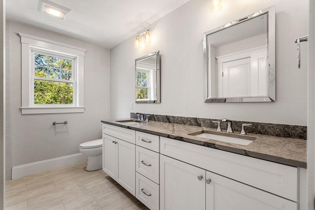 Bathroom, Dual Sink Vanities, Interior, Wood Texture Flooring