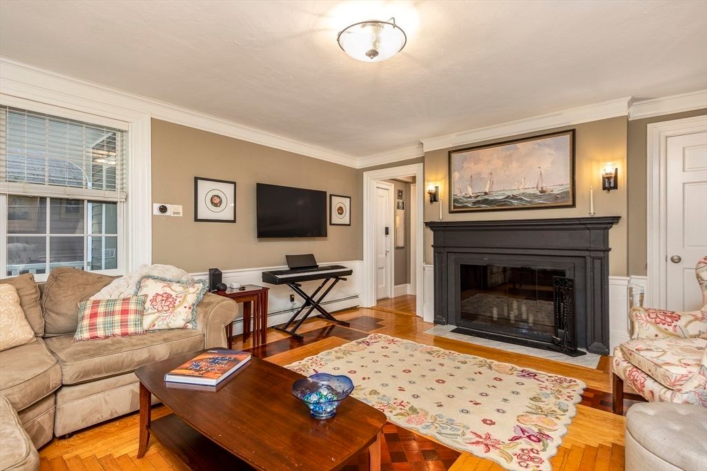 Fireplace, Interior, Living room, Wood Texture Flooring