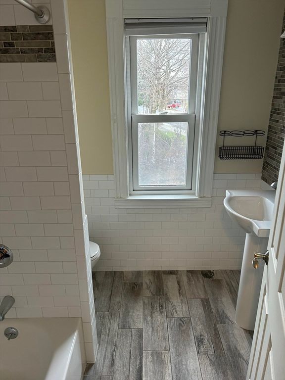 Bathroom, Interior, Wood Texture Flooring