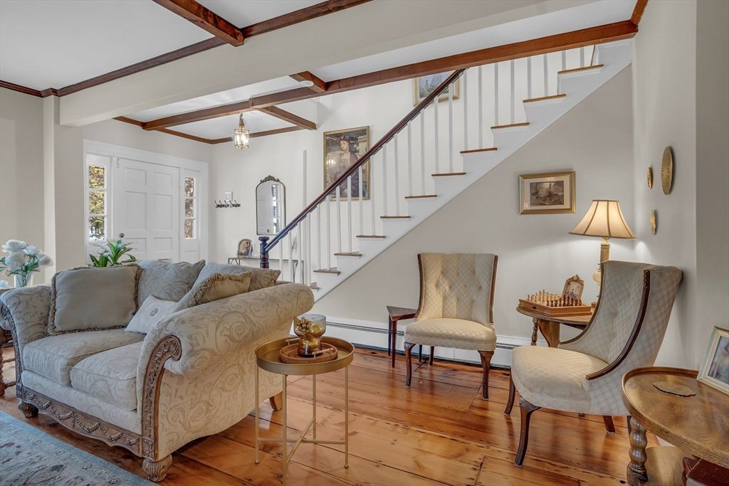 Interior, Living room, Wooden Beams, Wood Texture Flooring