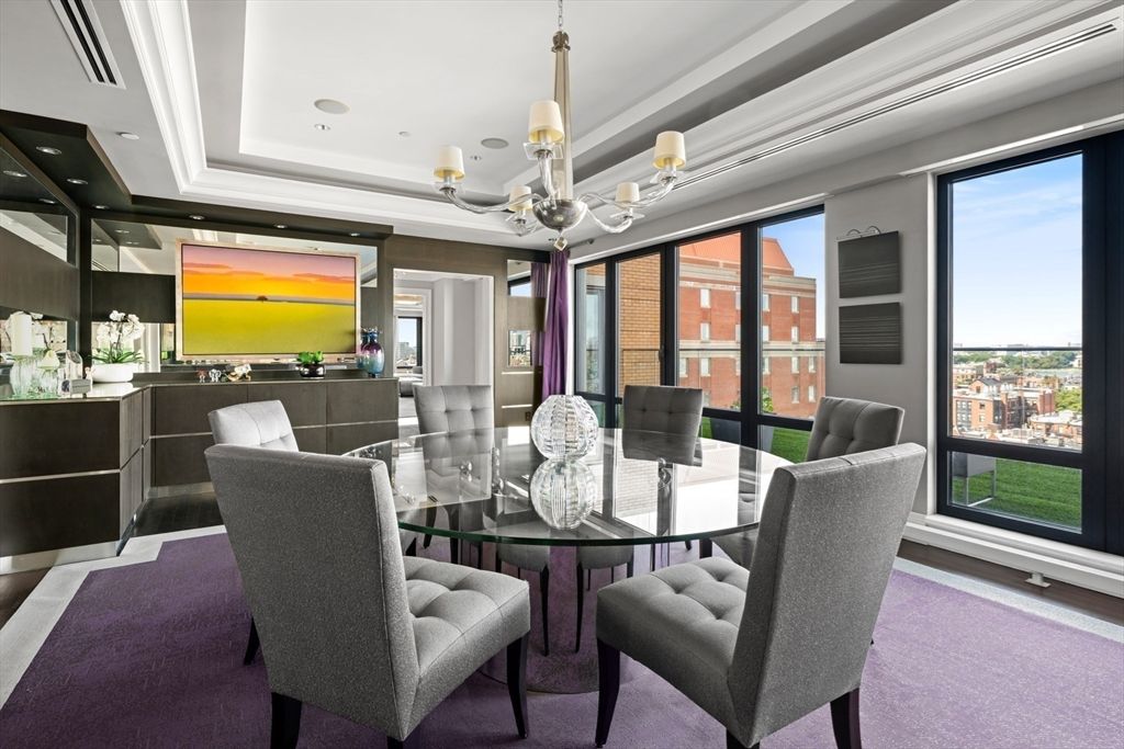 Chandelier, Dining room, Interior, Recessed Lighting