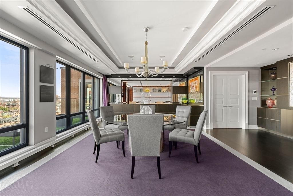 Chandelier, Dining room, Interior, Recessed Lighting