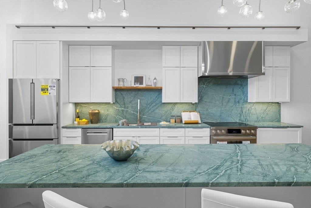 Interior, Kitchen, Stainless Steel Appliances, Tile Countertops