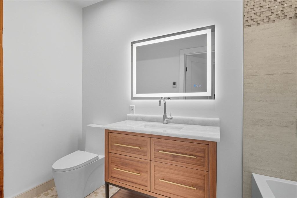 Bathroom, Interior, Wood Texture Flooring