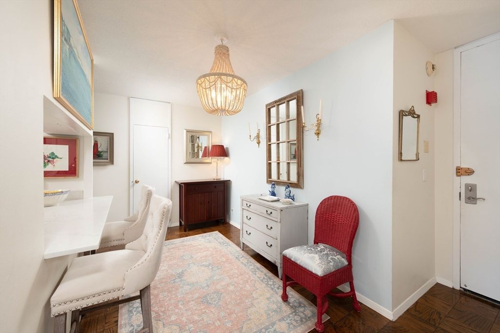 Chandelier, Home Office, Interior, Wood Texture Flooring
