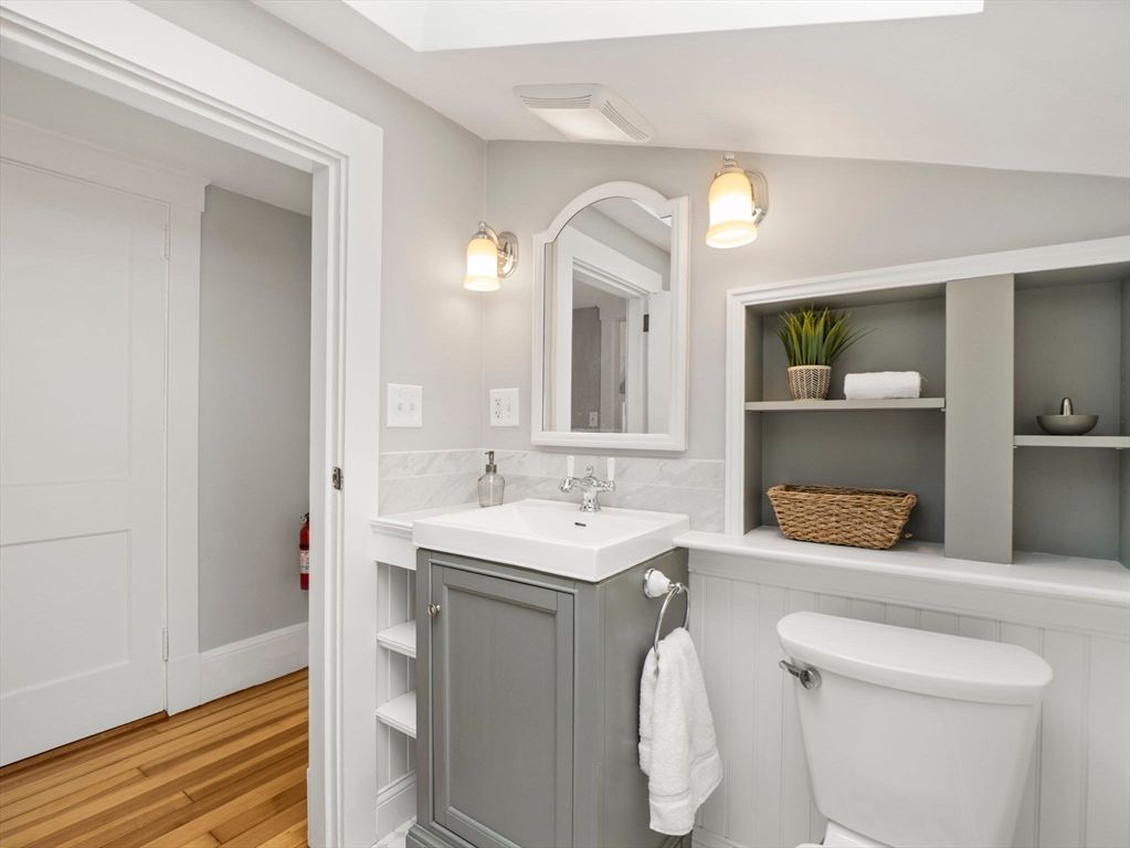 Bathroom, Interior, Wood Texture Flooring