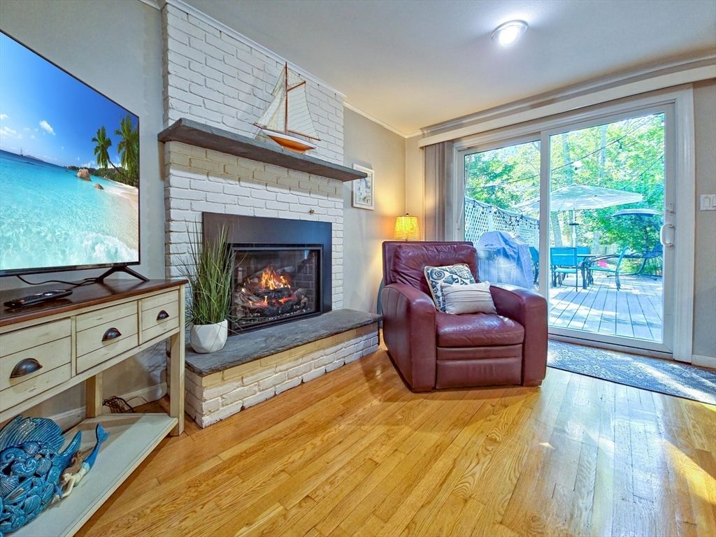 Fireplace, Interior, Wood Texture Flooring