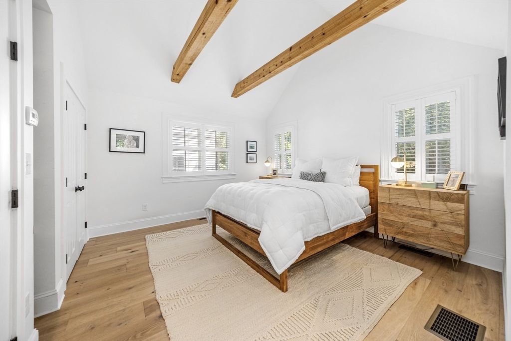 Bedroom, Interior, Wooden Beams, Wood Texture Flooring