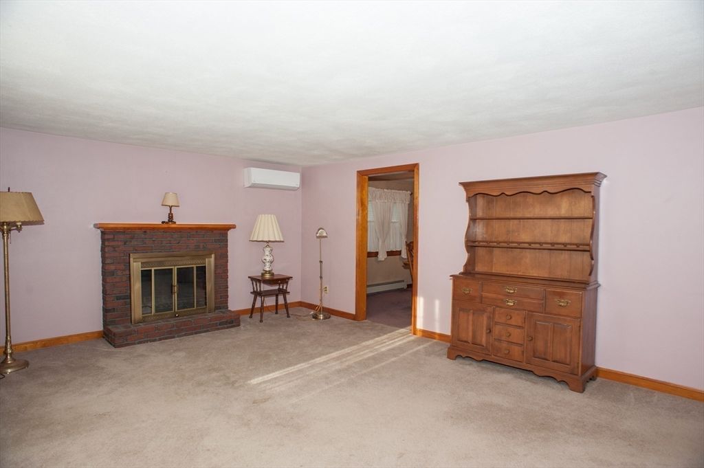 Empty room, Fireplace, Interior