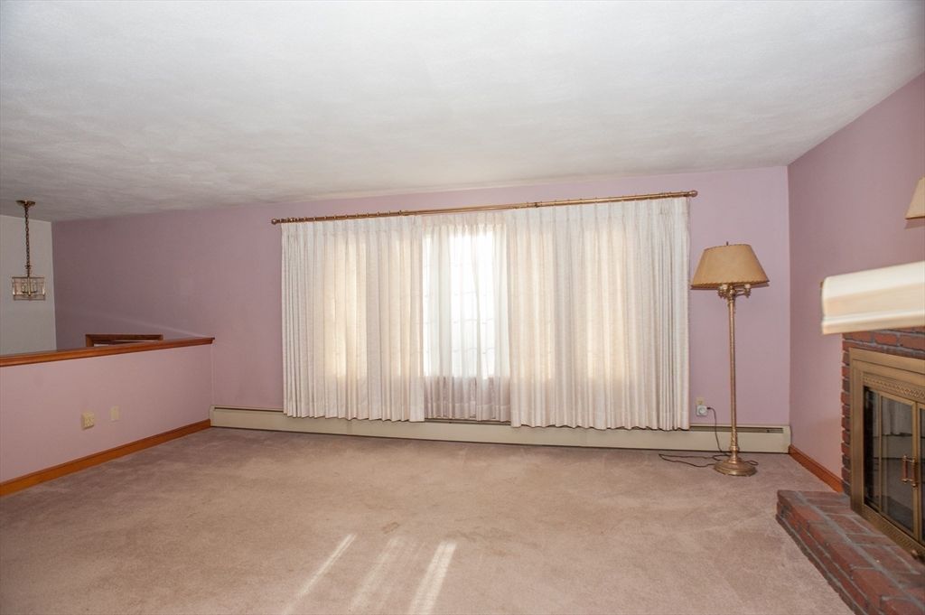 Empty room, Fireplace, Interior, Pendant Lights