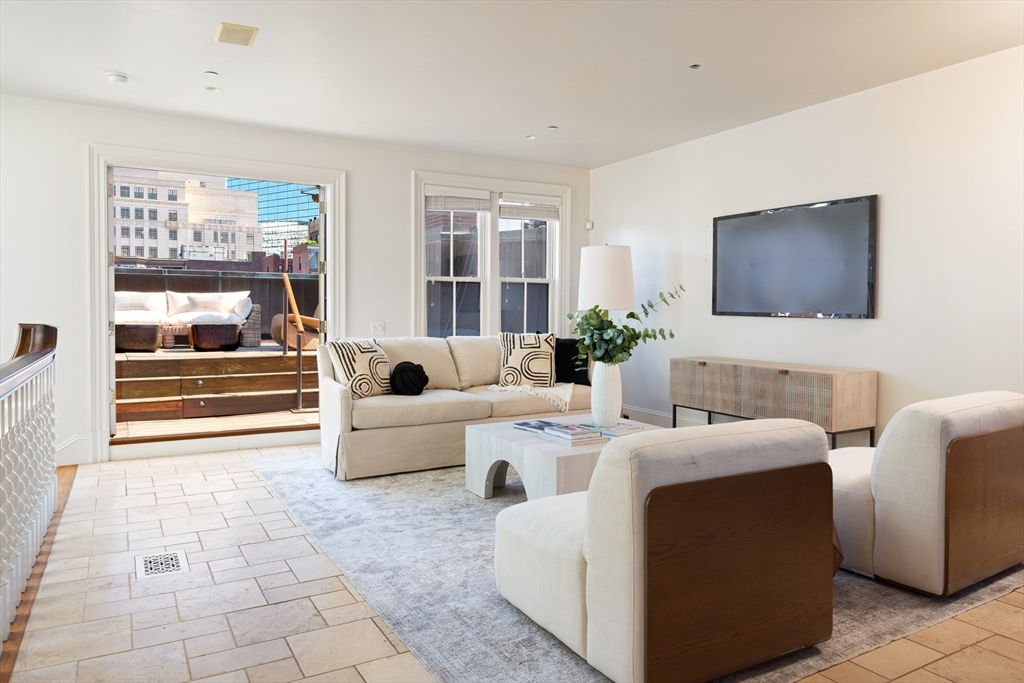 Interior, Living room, Recessed Lighting