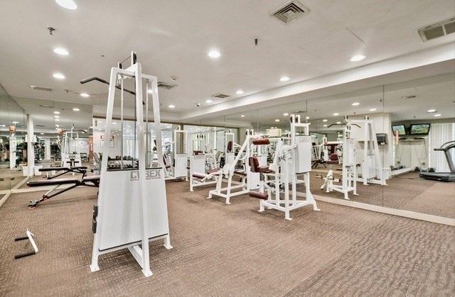 Fitness Equipment, Gym, Interior, Recessed Lighting