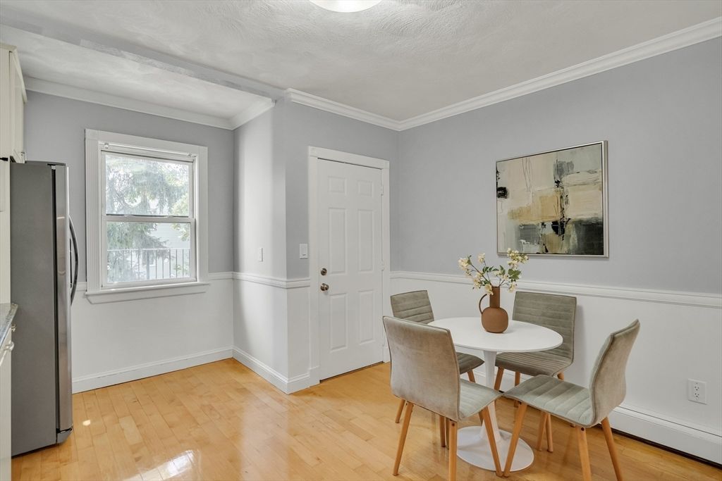 Dining room, Interior, Wood Texture Flooring