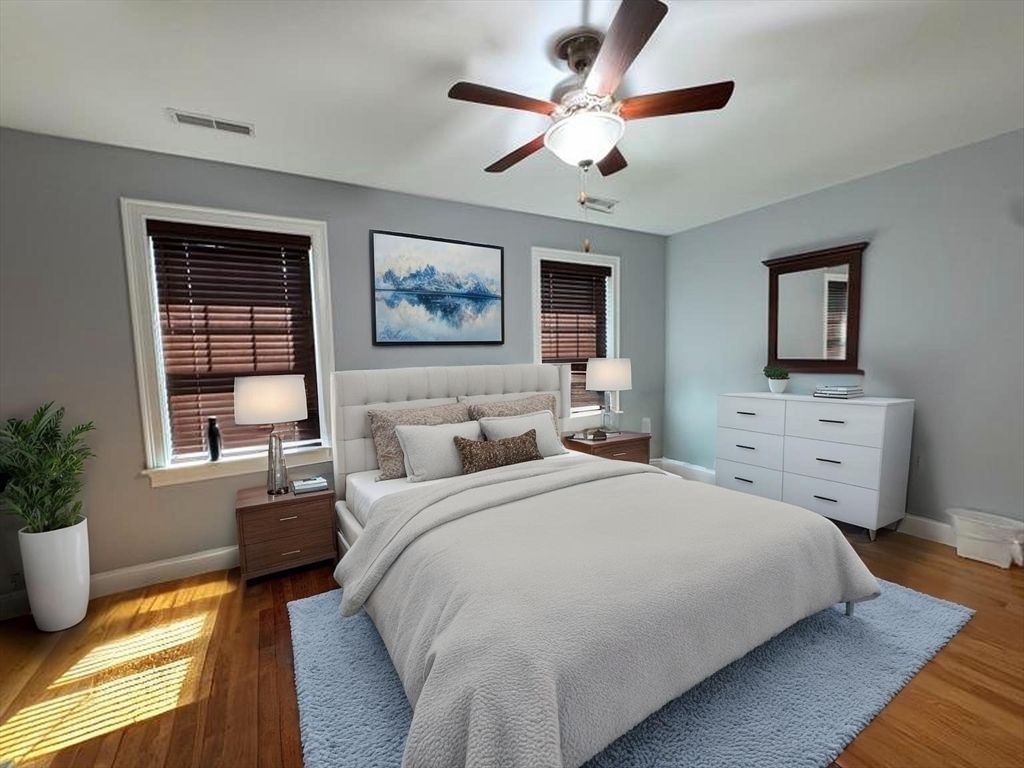 Bedroom, Interior, Wood Texture Flooring