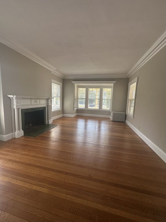 Empty room, Fireplace, Interior, Wood Texture Flooring
