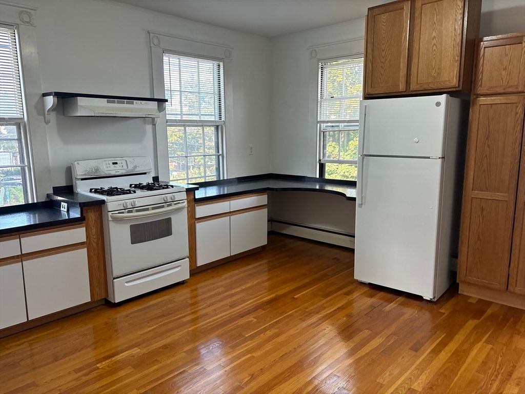 Interior, Kitchen, Wood Texture Flooring