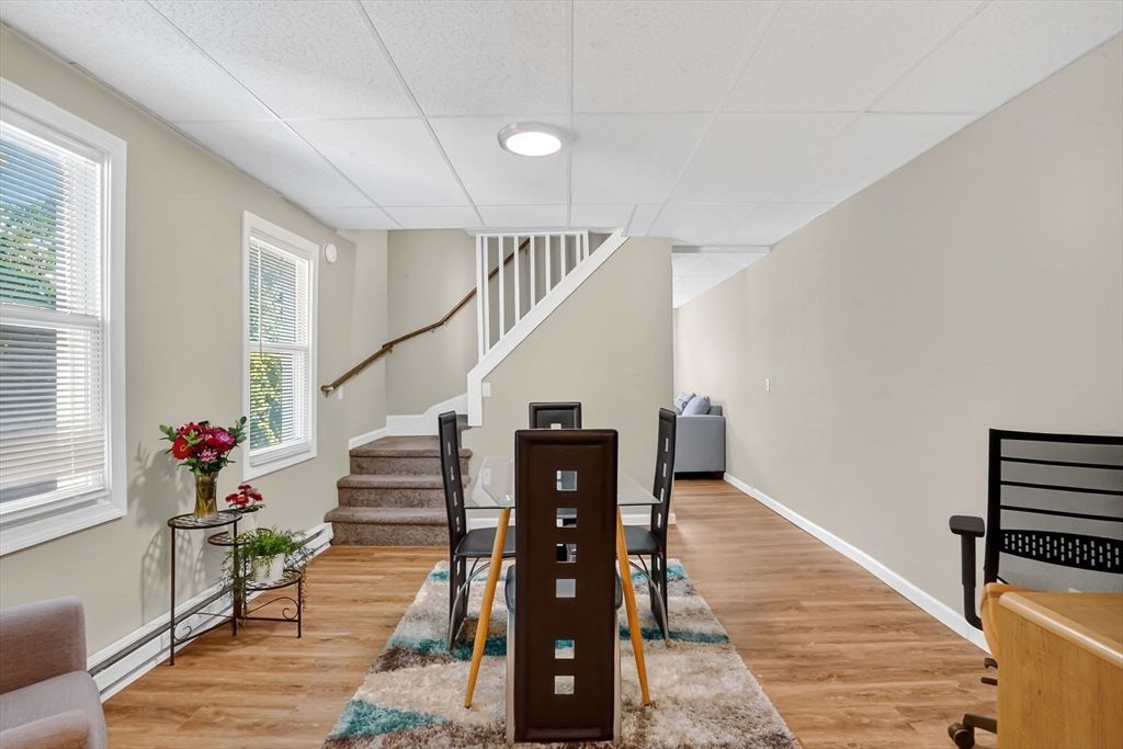 Dining room, Interior, Wood Texture Flooring