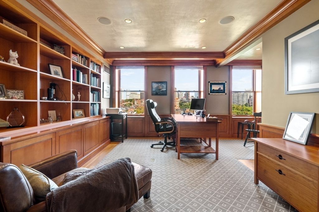 Home Office, Interior, Recessed Lighting