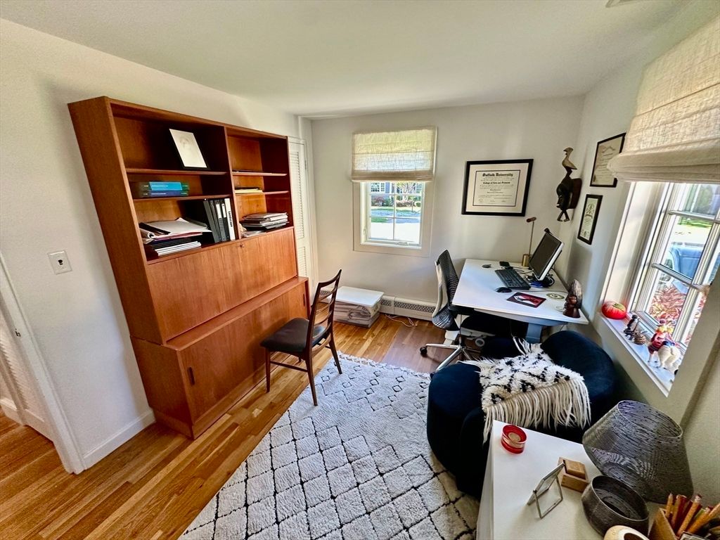 Home Office, Interior, Wood Texture Flooring
