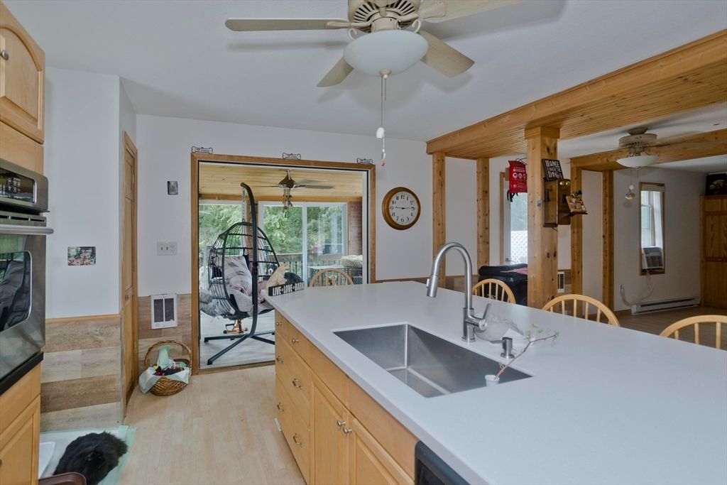 Interior, Kitchen, Wood Texture Flooring