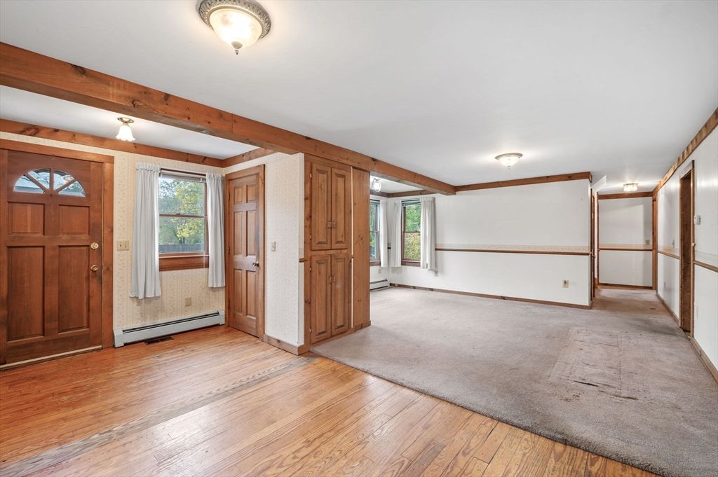 Empty room, Interior, Wood Texture Flooring