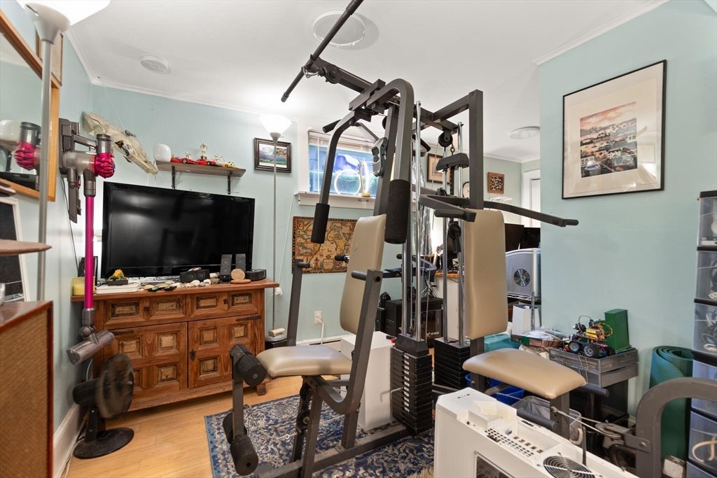 Fitness Equipment, Interior, Wood Texture Flooring