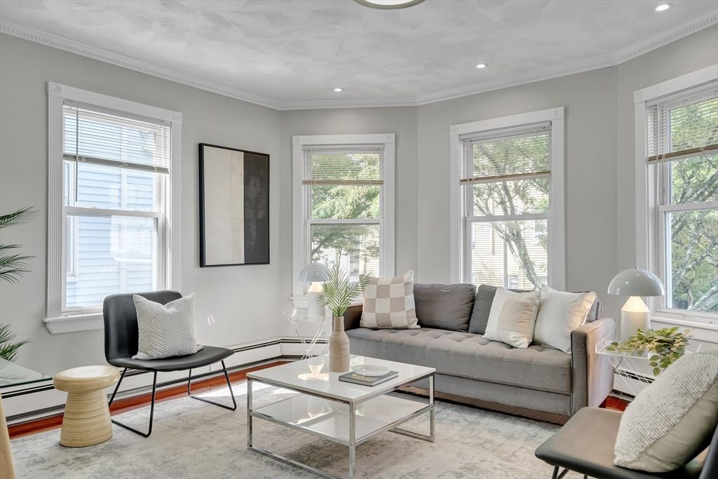 Interior, Living room, Recessed Lighting