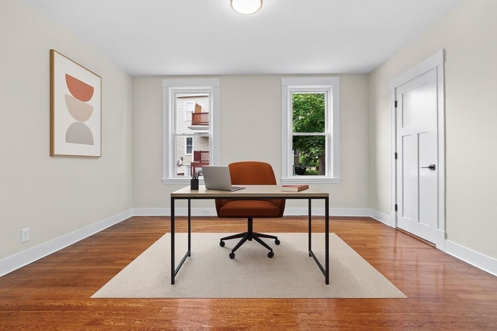 Home Office, Interior, Wood Texture Flooring